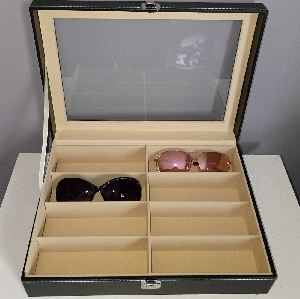 8 Slot Sunglasses Glasses Case Organizer - Picture 8 of 9